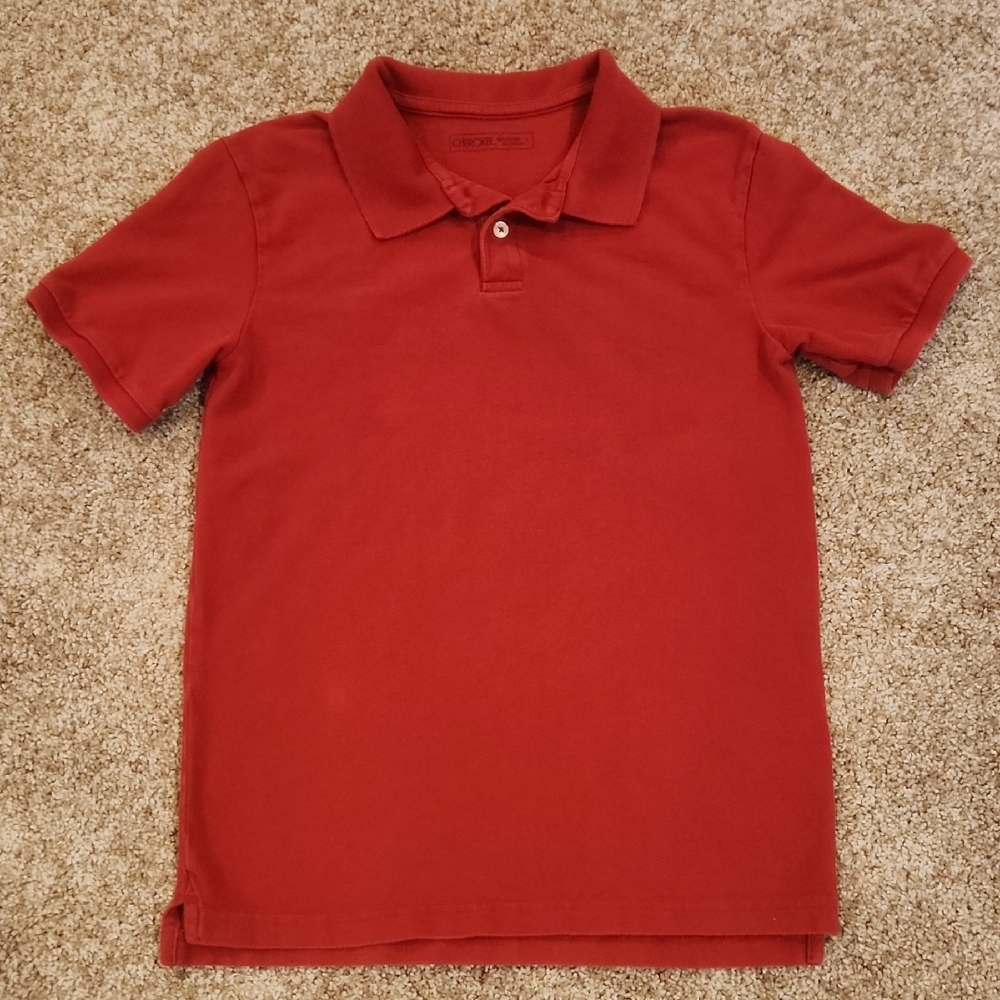 Boys Cherokee Kids Polo Shirt in Red, Size L